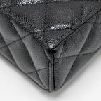 CHANEL 25P CC TOP HANDLE VANITY BAG CAVIAR BLACK LGHW (MICROCHIP)