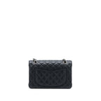CHANEL SMALL CLASSIC FLAP BAG CAVIAR BLACK SHW(MICROCHIP)