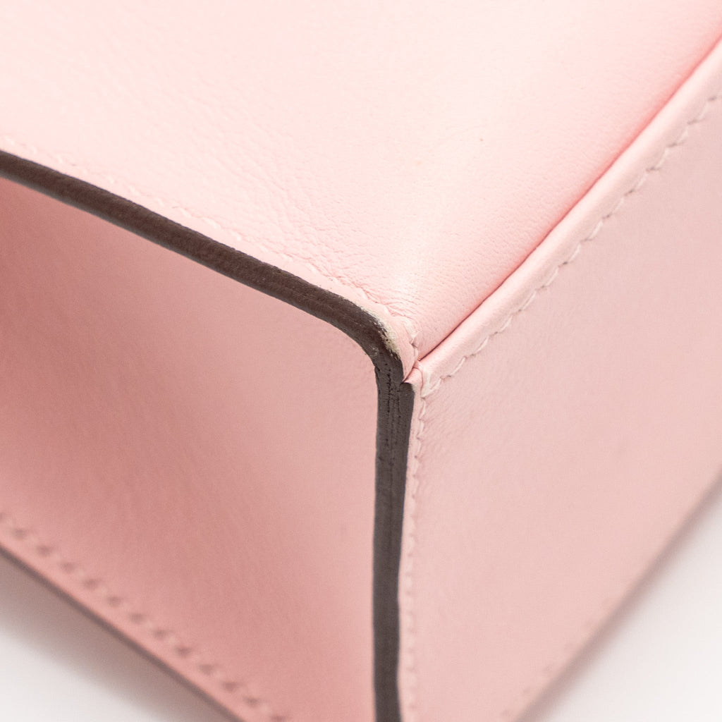 Hermes kelly Pochette swift 3Q Rose Sakura SHW