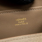 HERMES MINI LINDY GRIZZLY/SWIFT GRIS CAILLOU/ETOUPE GHW