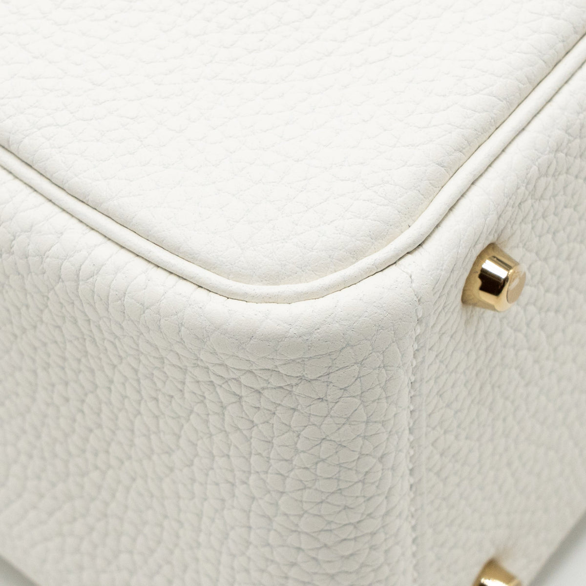 Hermes mini lindy clemence new white GHW