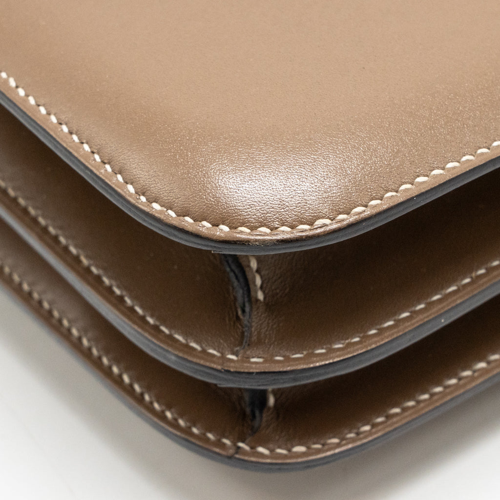 Hermes Mini Constance tadlakt etoupe SHW