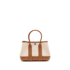 Hermes neo garden party 23 canvas/negonda ecru-beige/gold SHW