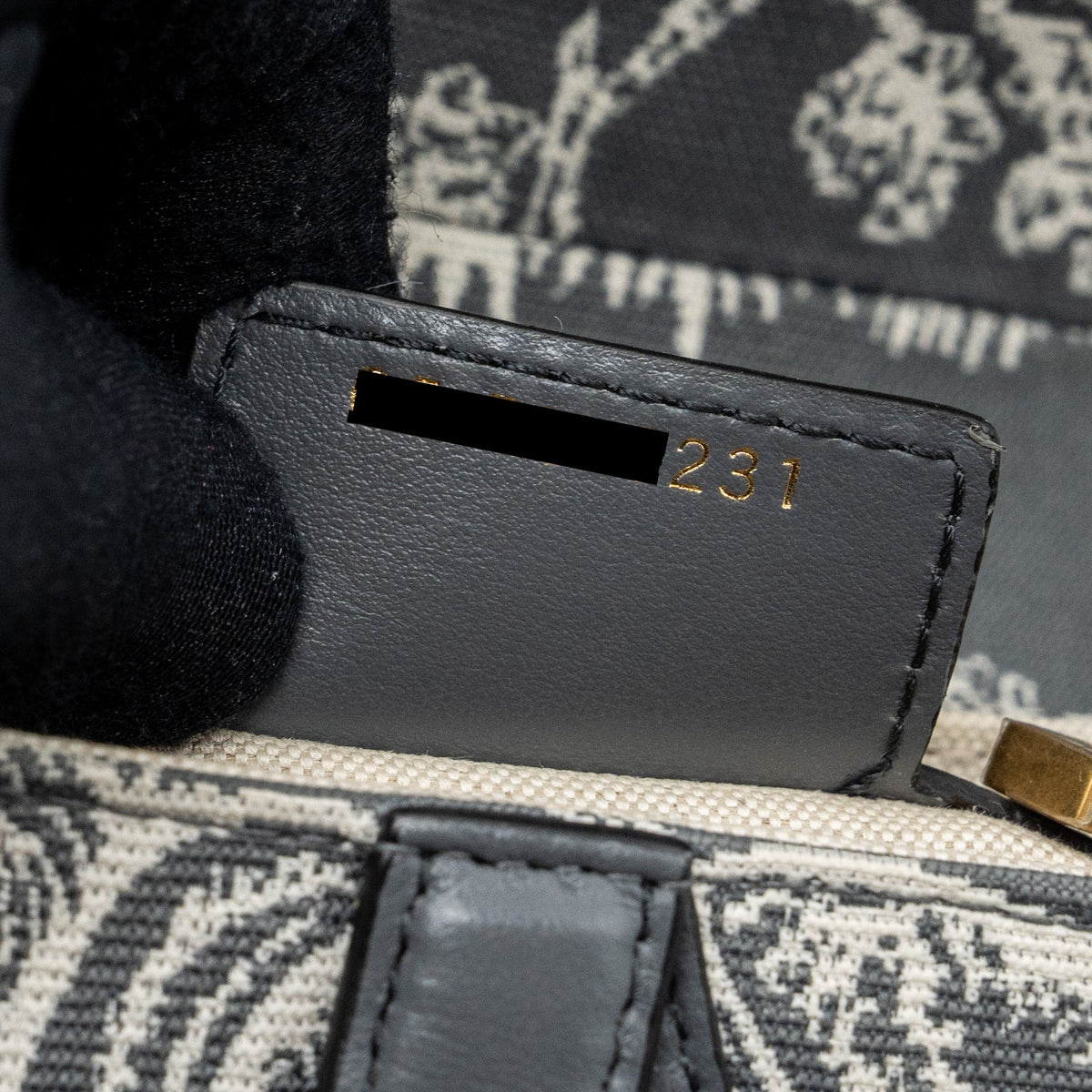 DIOR SADDLE BAG TOILE DE JOUY CANVAS / LEATHER GREY GHW