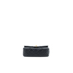CHANEL PEARL CRUSH MINI RECTANGULAR FLAP BAG LAMBSKIN BLACK GHW
