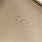 HERMES BOLIDE 1923 25 EPSOM NATA / BLEU INDIGO / LIME SHW