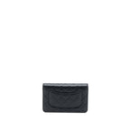 CHANEL CLASSIC WALLET ON CHAIN CAVIAR BLACK GHW (MICROCHIP)