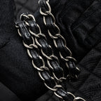 CHANEL XXL CLASSIC TRAVEL FLAP CALFSKIN BLACK RUTHENIUM HARDWARE
