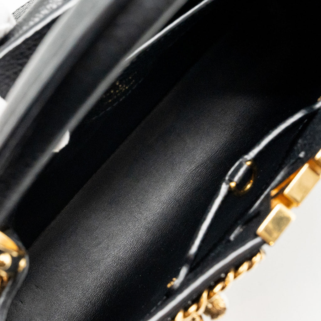 LOUIS VUITTON CAPUCINES MM CALFSKIN BLACK GHW
