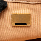 Chanel Pearl Chain Flap Bag Calfskin Beige GHW (Microchip)