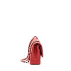 CHANEL CLASSIC DOUBLE FLAP BAG CAVIAR RED SHW