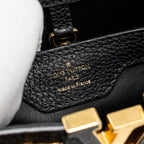 LOUIS VUITTON CAPUCINES MM CALFSKIN BLACK GHW