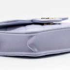 CHANEL TOP HANDLE MINI FLAP BAG LAMBSKIN LIGHT PURPLE LGHW