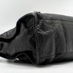 BALENCIAGA GIANT CITY BAG LEATHER BLACK RUTHENIUM HARDWARE