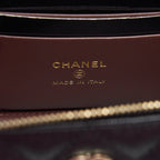 CHANEL 22S LONG VANITY WITH CHAIN CAVIAR BLACK LGHW