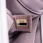 Chanel medium boy bag chevron Lambskin iridescent lilac SHW