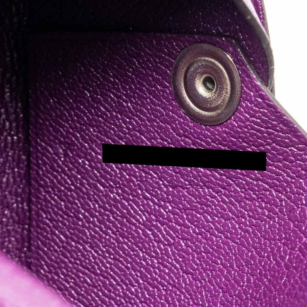 Hermes calvi card holder chevre chamkila anemone SHW