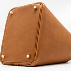 HERMES PICOTIN 18 LOCK BAG BARENIA FAUBOURG FAUVE GHW