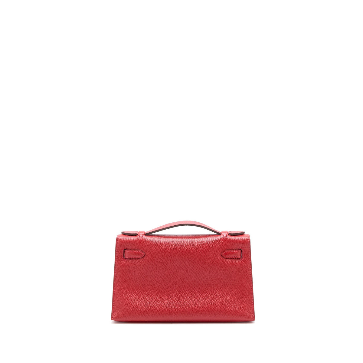 Hermes Kelly Pochette Epsom Q5 Rouge Casaque SHW