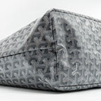 GOYARD SAINT LOUIS PM TOTE BAG GOYARDLINE CANVAS GREY SHW