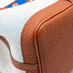 Hermes Garden Party 30 Negonda/Canvas Ecru-Bleu Bil/Cuivre SHW