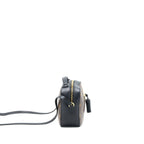 LOUIS VUITTON CROSSBODY CAMERA BAG MONOGRAM CANVAS/BLACK LEATHER GHW