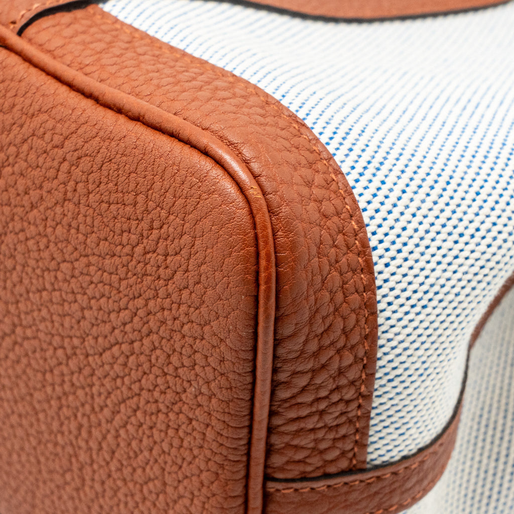 Hermes Garden Party 30 Negonda/Canvas Ecru-Bleu Bil/Cuivre SHW