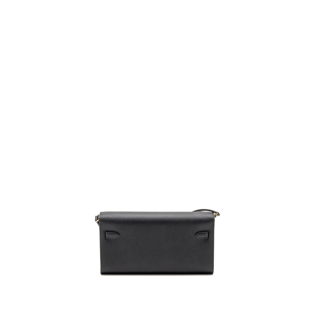 HERMES Kelly to go Epsom Black GHW