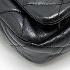 CHANEL 19 QUILTED WAIST BELT BAG SHINY GOATSKIN BLACK GHW