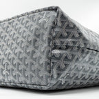 GOYARD SAINT LOUIS PM TOTE BAG GOYARDLINE CANVAS GREY SHW