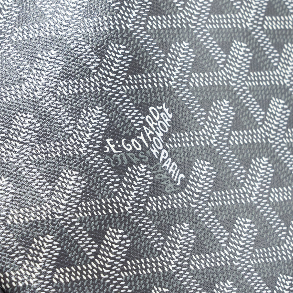 GOYARD SENAT MM POUCH GOYARDLINE CANVAS GREY SHW