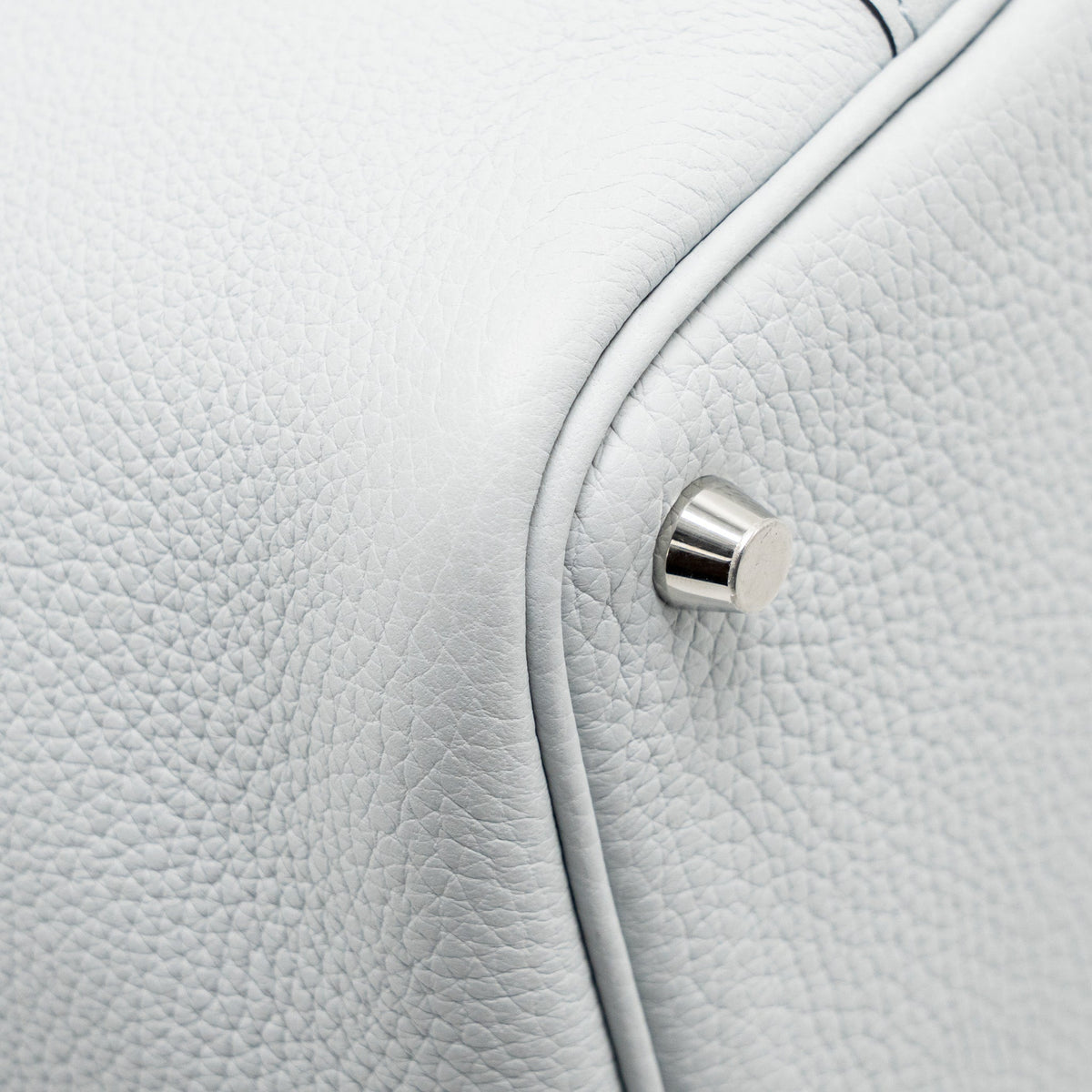 HERMES PICOTIN 18 LOCK BAG CLEMENCE BLEU PALE SHW