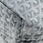 GOYARD SAINT LOUIS PM TOTE BAG GOYARDLINE CANVAS GREY SHW