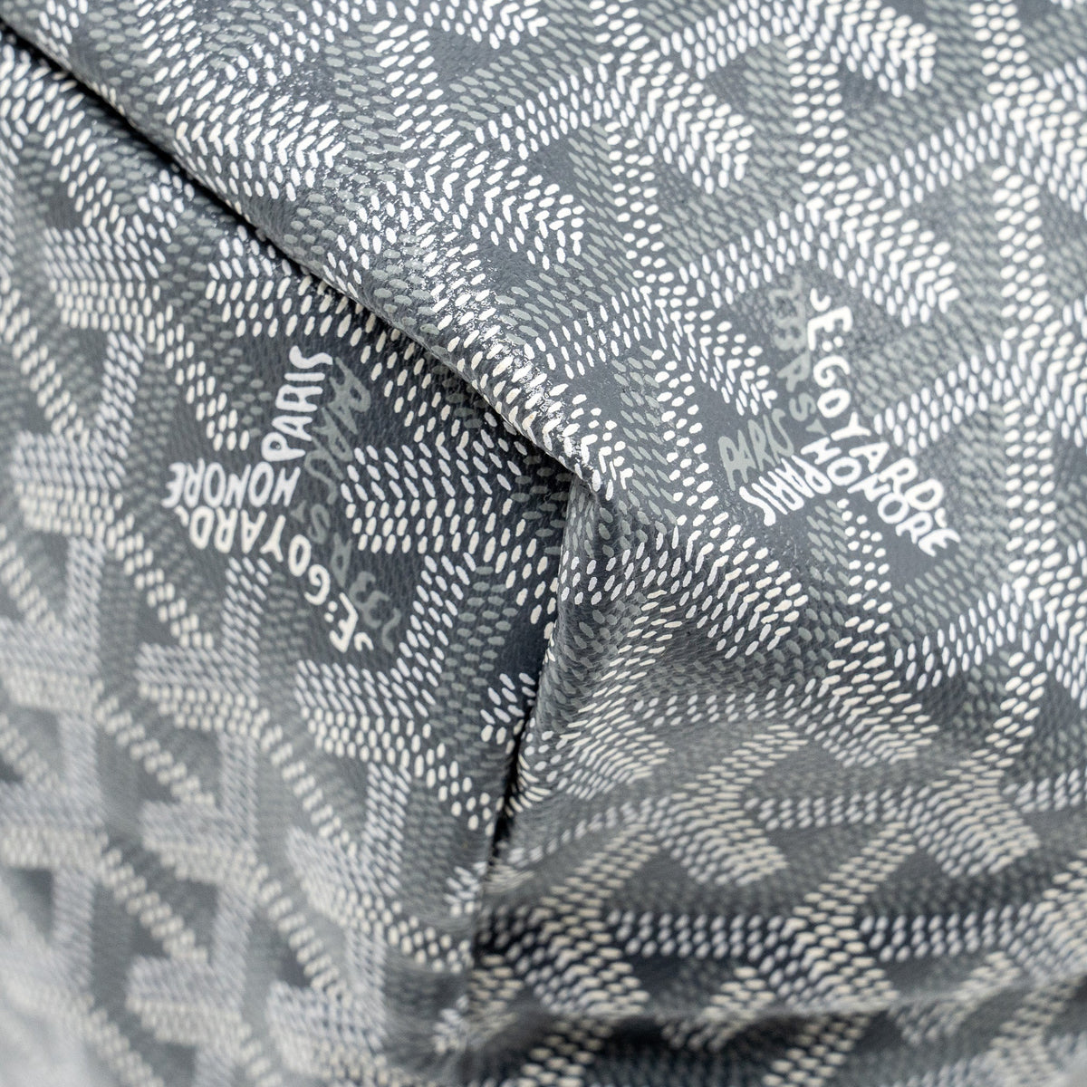 GOYARD SAINT LOUIS PM TOTE BAG GOYARDLINE CANVAS GREY SHW