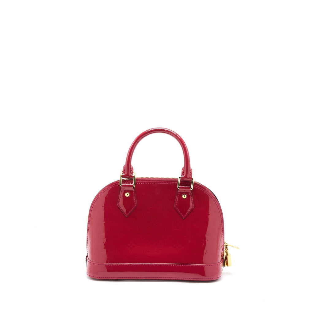 LOUIS VUITTON ALMA BB MONOGRAM VERNICE PINK GHW