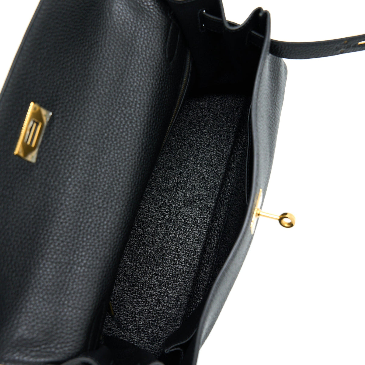 Hermes Kelly 32 Togo Black GHW
