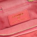 CHANEL TOP HANDLE MINI VANITY BAG CAVIAR PINK GHW