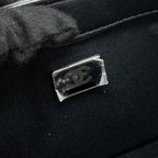 CHANEL SMALL BOY BAG CALFSKIN BLACK SHW (MICROCHIP)