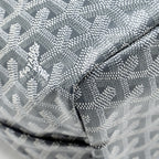 GOYARD SAINT LOUIS PM TOTE BAG GOYARDLINE CANVAS GREY SHW