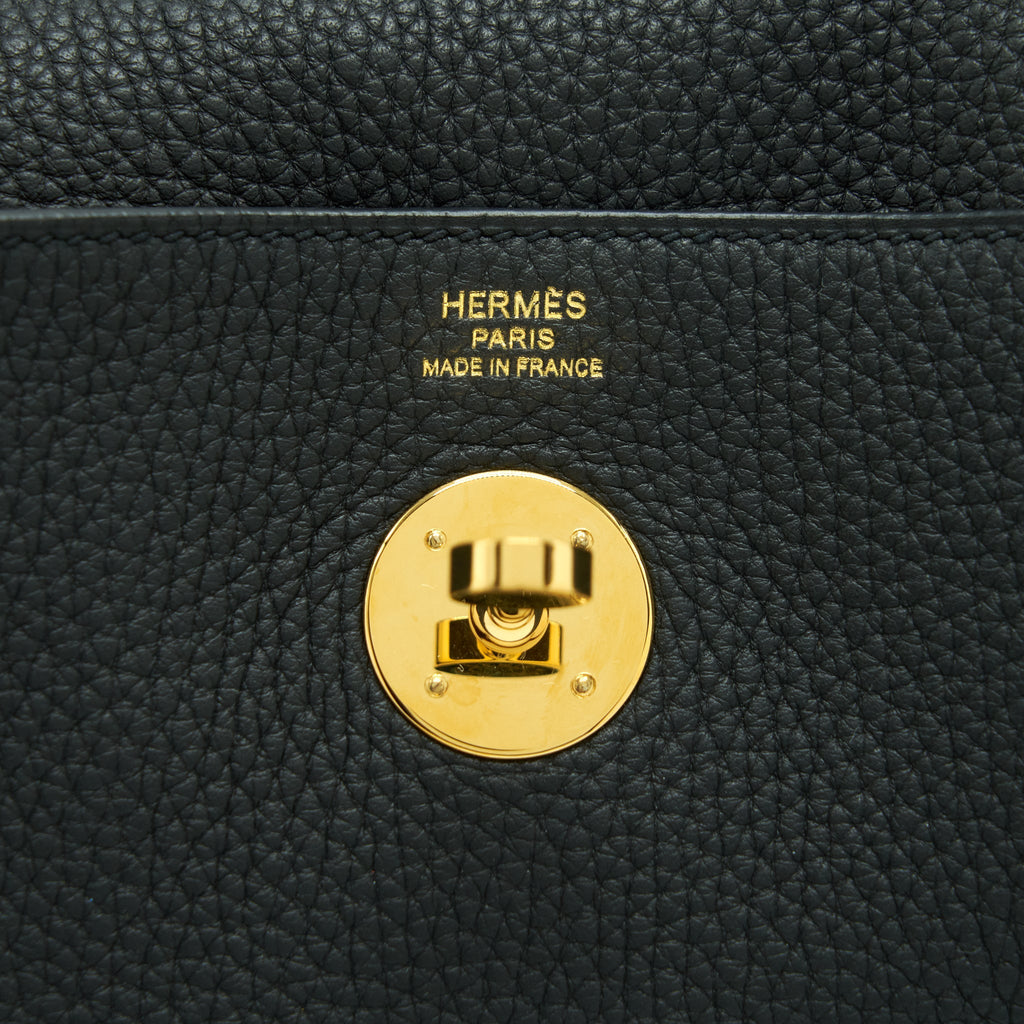 Hermes Lindy 26 Clemence Black GHW