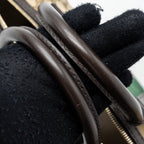 GUCCI BOSTON BAG GG SUPREME CANVAS BROWN LGHW