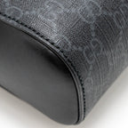 GUCCI MESSENGER BAG GG SUPREME CANVAS BLACK MULTICOLOUR STRAP SHW