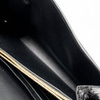 HERMES Constance To Go Alligator Mississippiensis Black with black Hardware