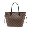 LOUIS VUITTON NEVERFULL MM DAMIER EBENE/PINK GHW
