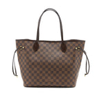 LOUIS VUITTON NEVERFULL MM DAMIER EBENE/PINK GHW