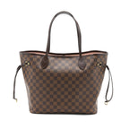 LOUIS VUITTON NEVERFULL MM DAMIER EBENE/PINK GHW