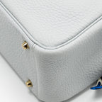 Hermes Mini Lindy Clemence Bleu Pale GHW