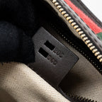 GUCCI BOSTON BAG GG SUPREME CANVAS BROWN LGHW