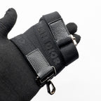 DIOR WALLET ON STRAP OBLIQUE JACQUARD CANVAS/LEATHER BLUE SHW