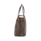 LOUIS VUITTON NEVERFULL MM DAMIER EBENE/PINK GHW